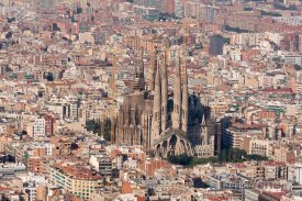 Sagrada Família, pohled z dálky