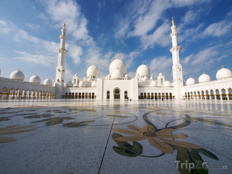 Fotka, Foto Abu Dhabi, mešita Sheikh Zayed (Spojené arabské emiráty)