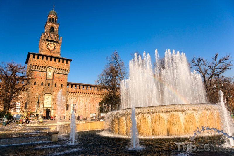 Fotka, Foto Castello Sforzesco v Miláně (Milán, Itálie)