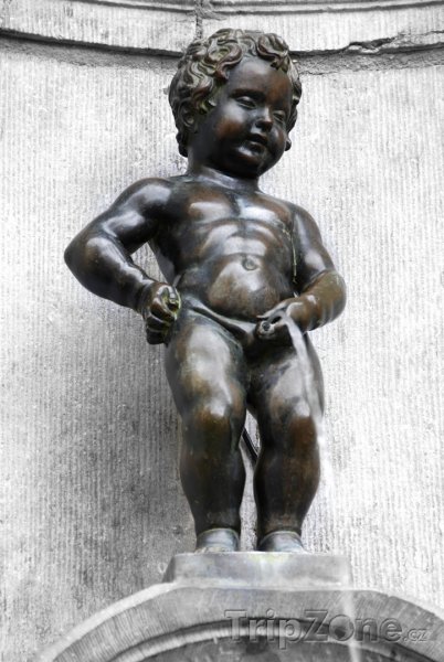 Fotka, Foto Čurající chlapeček (Manneken Pis) (Brusel, Belgie)