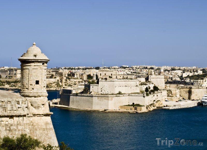 Fotka, Foto Grand Harbour, opevnění (Malta)