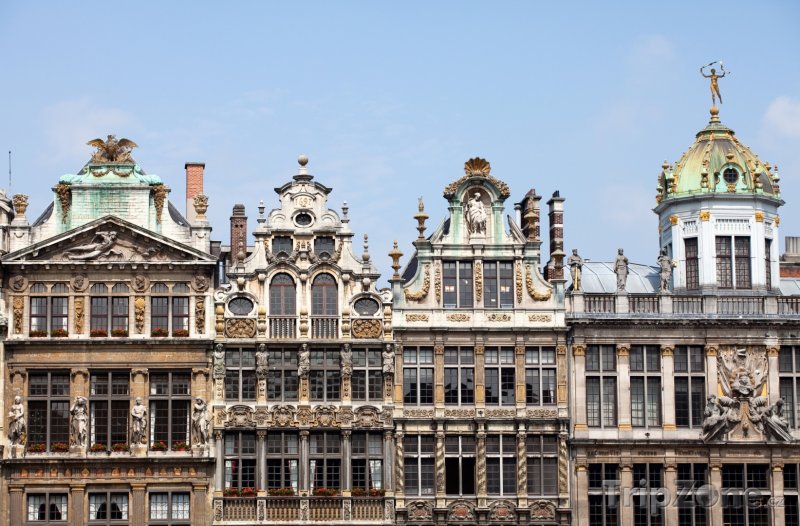 Fotka, Foto Grand Place, budovy (Brusel, Belgie)
