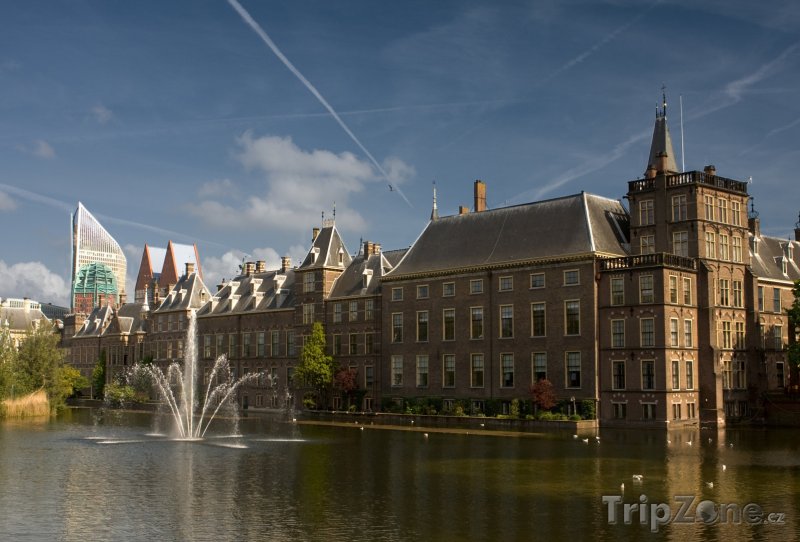 Fotka, Foto Haag, komplex budov Binnenhof - nizozemský parlament (Nizozemsko)