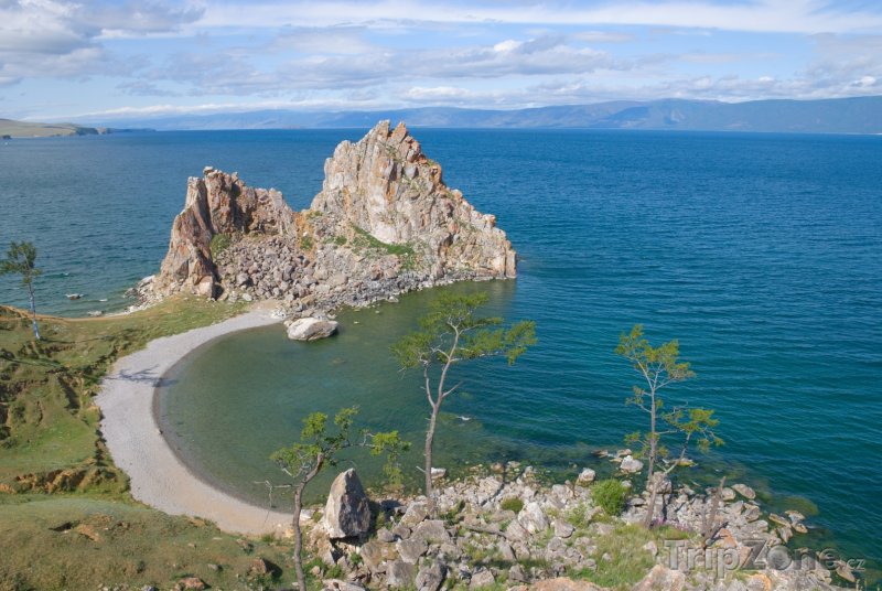 Fotka, Foto Jezero Bajkal, pobřeží ostrova Olchon (Rusko)