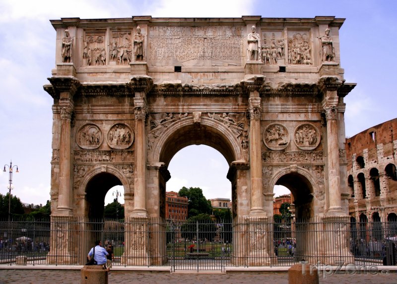 Fotka, Foto Konstantinův oblouk (Arco di Costantino) (Řím, Itálie)