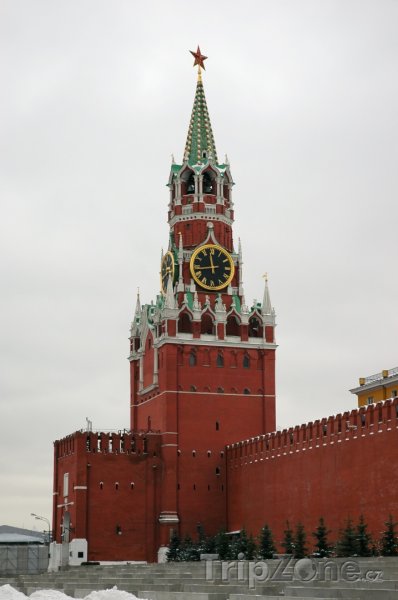 Fotka, Foto Kreml, věž Spasskaya (Moskva, Rusko)
