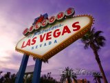 Las Vegas, cedule vítající turisty ve městě