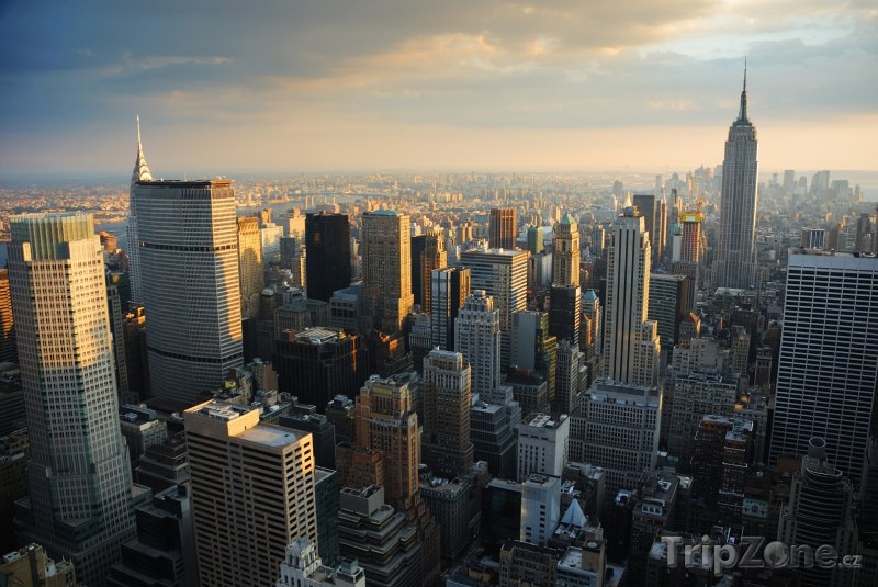 Fotka, Foto Manhattan, západ slunce (New York, USA)