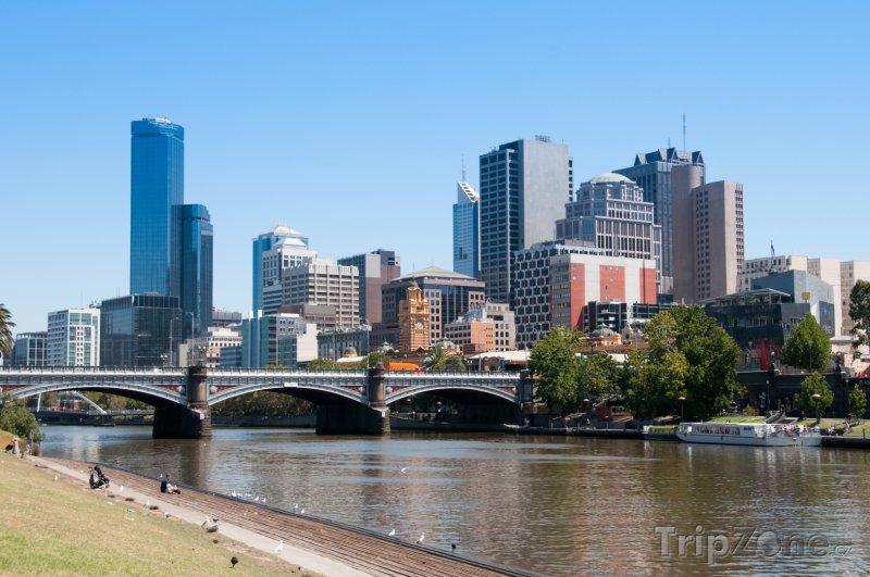 Fotka, Foto Melbourne, pohled na město (Austrálie)