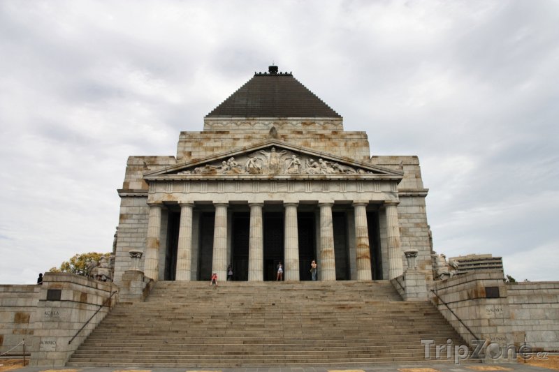 Fotka, Foto Melbourne, válečný památník Shrine of Remembrance (Austrálie)