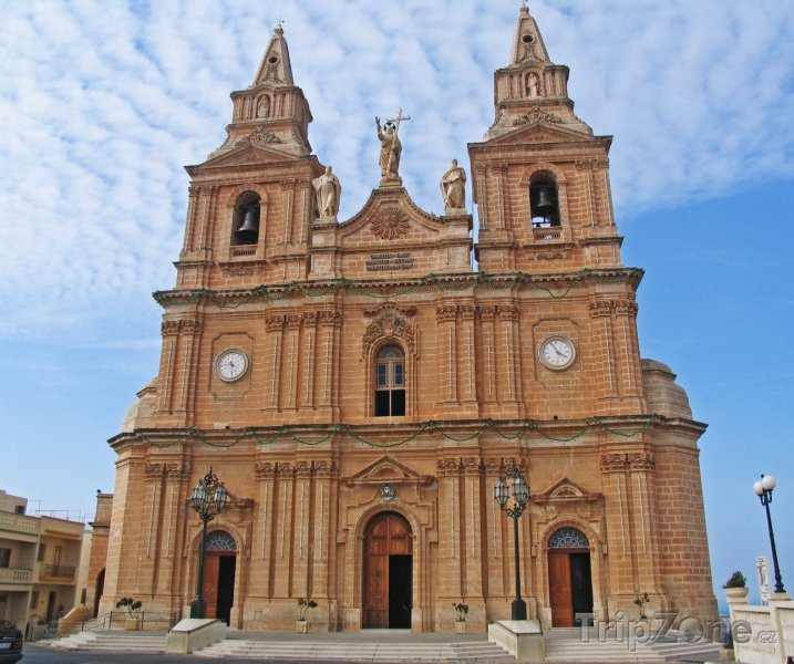 Fotka, Foto Mellieha, chrám Panny Marie (Malta)