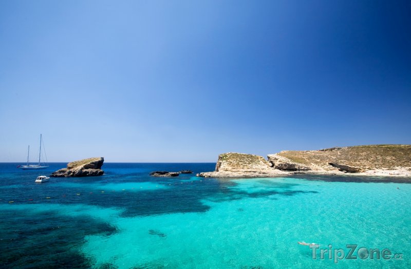 Fotka, Foto Ostrov Comino, Modrá laguna (Malta)