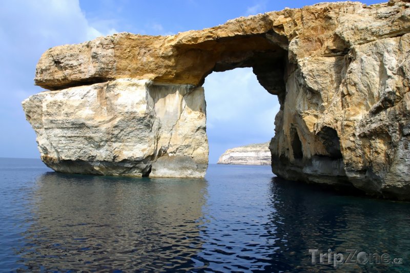 Fotka, Foto Ostrov Gozo, skaliska Azurové okno (Malta)