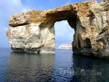 Ostrov Gozo, skaliska Azurové okno