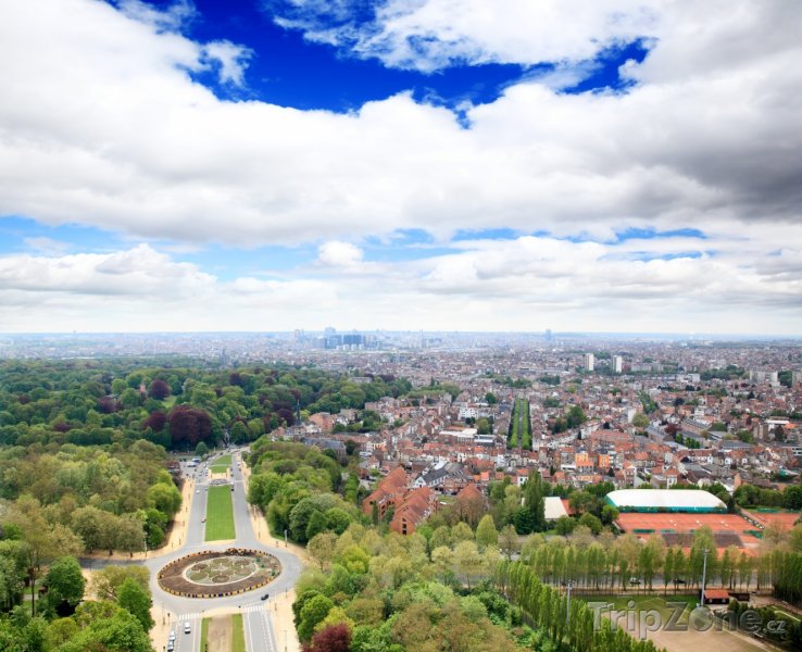 Fotka, Foto Panoráma města z vrcholu Atomia (Brusel, Belgie)