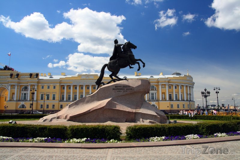Fotka, Foto Petrohrad, bronzová socha Petra Velikého (Rusko)