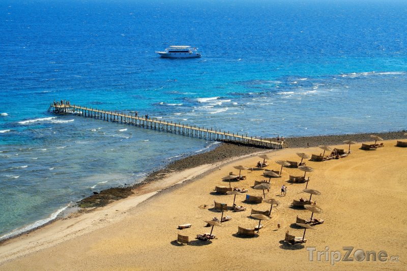 Fotka, Foto Pláž v letovisku Taba (Sinaj, Egypt)