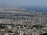 Pohled na Athény a Pireus