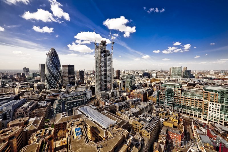 Fotka, Foto Pohled na City of London (Londýn, Velká Británie)