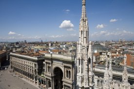 Pohled z Duomo di Milano