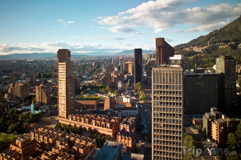 Fotka, Foto Bogota, pohled na finanční centrum (Kolumbie)
