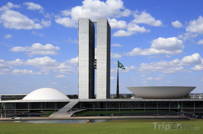 Fotka, Foto Brasília, budova Národního kongresu (Brazílie)