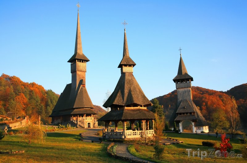 Fotka, Foto Dřevěné kláštery Barsana v župě Maramures (Rumunsko)