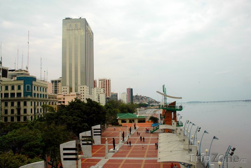 Fotka, Foto Guayaquil, nábřeží řeky Guayas (Ekvádor)