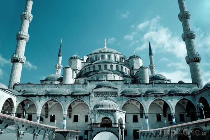 Fotka, Foto Istanbul - mešita Sultan Ahmed (Modrá mešita) (Turecko)