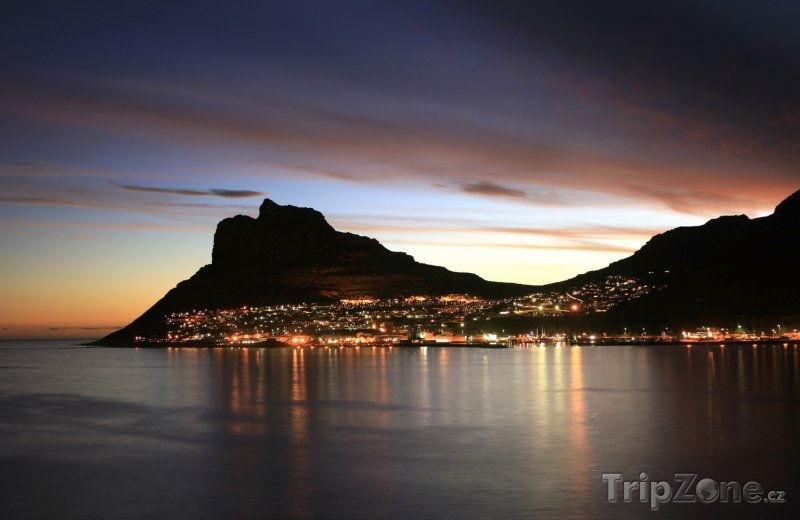 Fotka, Foto Kapské město za soumraku (Jihoafrická republika)