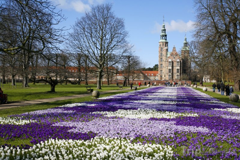 Fotka, Foto Královská zahrada u zámku Rosenberg v Kodani (Dánsko)