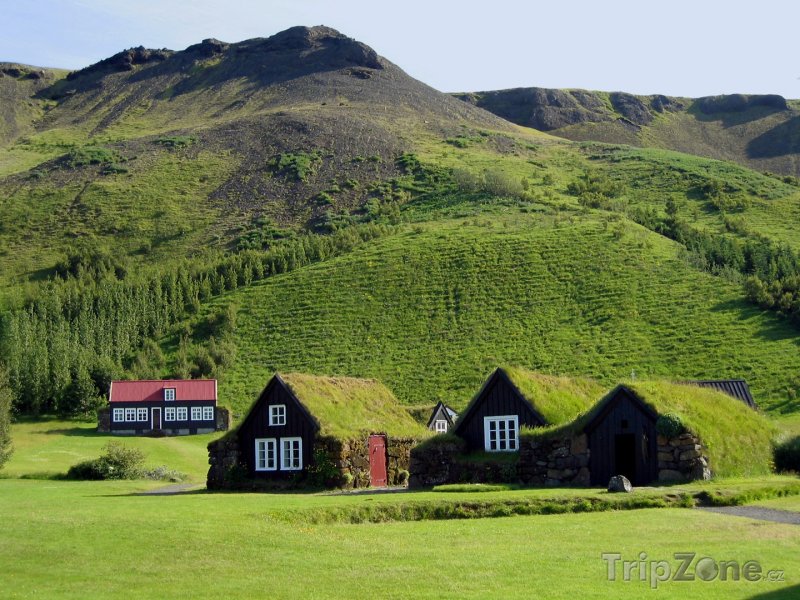 Fotka, Foto Obrázek tradiční venkovské vísky (Island)