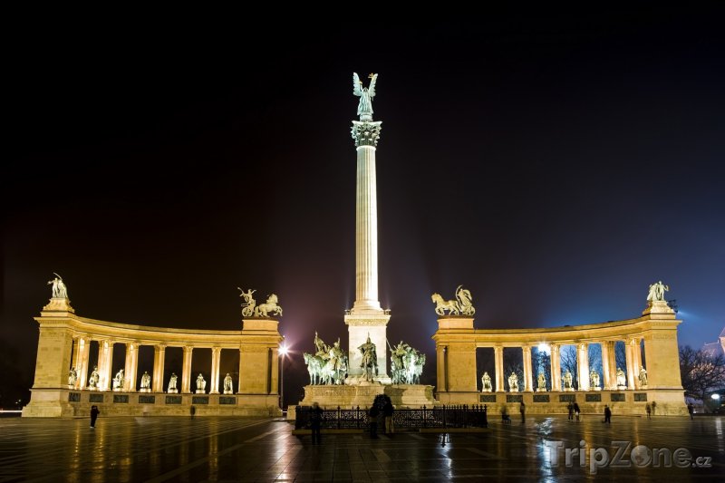 Fotka, Foto Památník Tisíciletí na náměstí Hrdinů (Budapešť, Maďarsko)