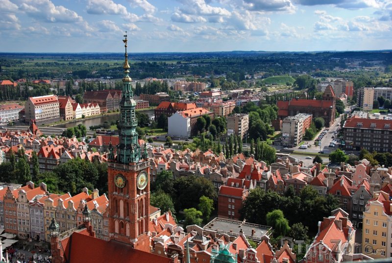 Fotka, Foto Panorama Gdaňsku (Polsko)