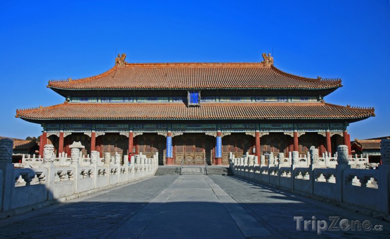 Fotka, Foto Peking, Zakázané město, palác Nebeské čistoty (Čína)
