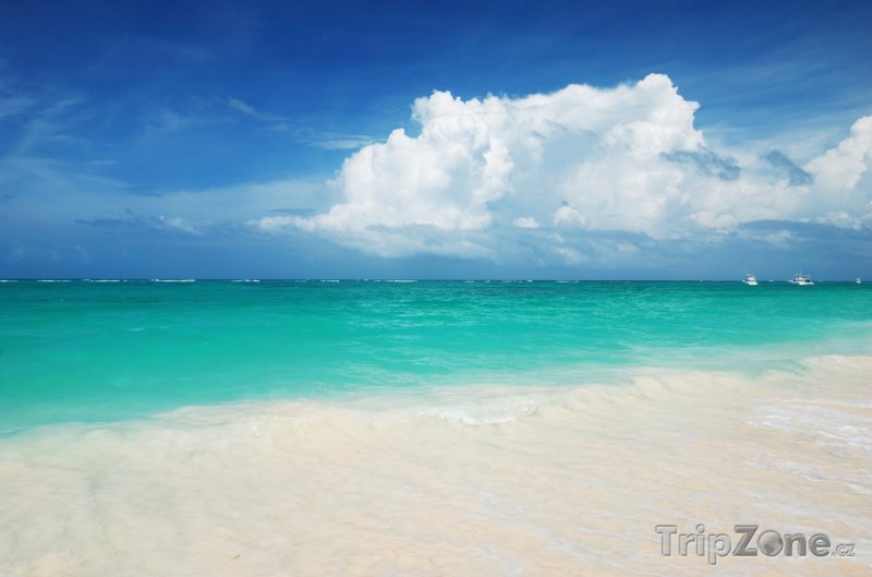 Fotka, Foto Pláž s bílým pískem (Dominikánská republika)