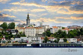 Pohled na Bělehrad z Dunaje