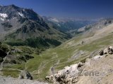 Pohled na Savojské Alpy z Col du Galibier