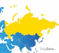 Poloha Ruska na mapě