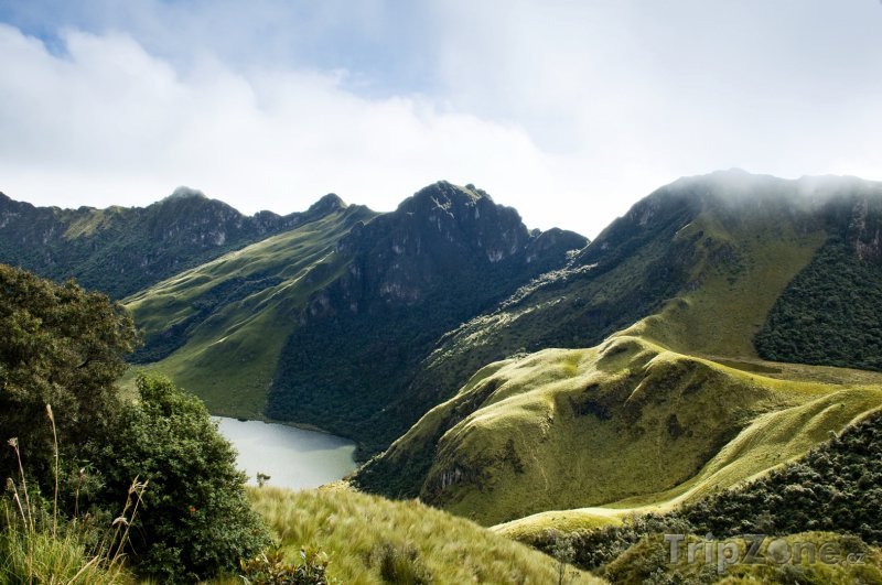 Fotka, Foto Sopka Mojanda, sopečné jezero (Ekvádor)