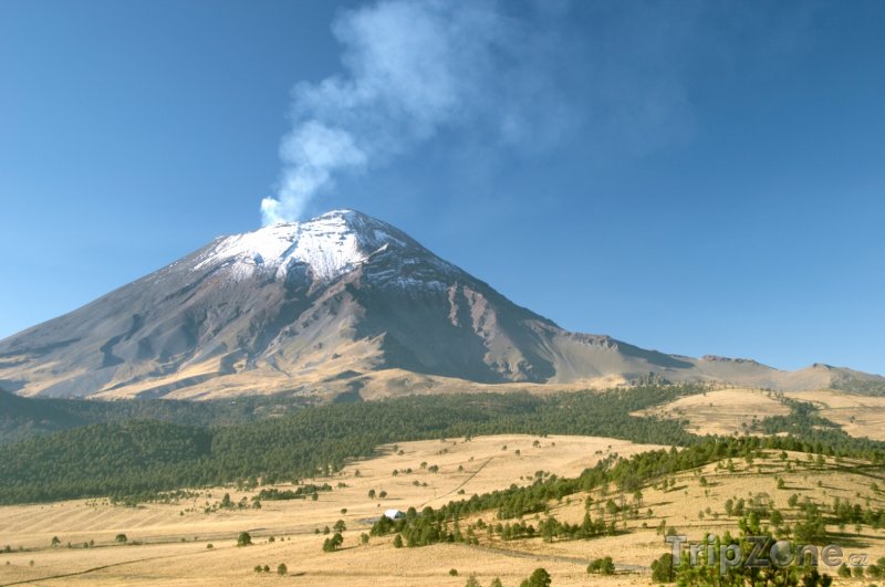 Fotka, Foto Sopka Popocatepetl, aktivní (Mexiko)