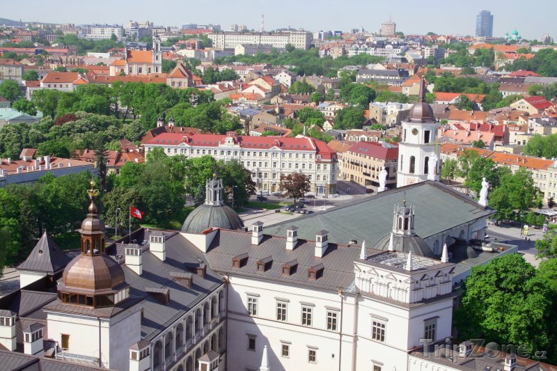 Fotka, Foto Staré město a katedrála ve Vilniusu (Litva)
