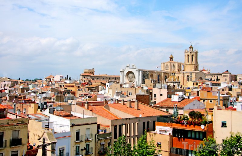 Fotka, Foto Tarragona - panoráma města, katedrála (Costa Dorada, Španělsko)