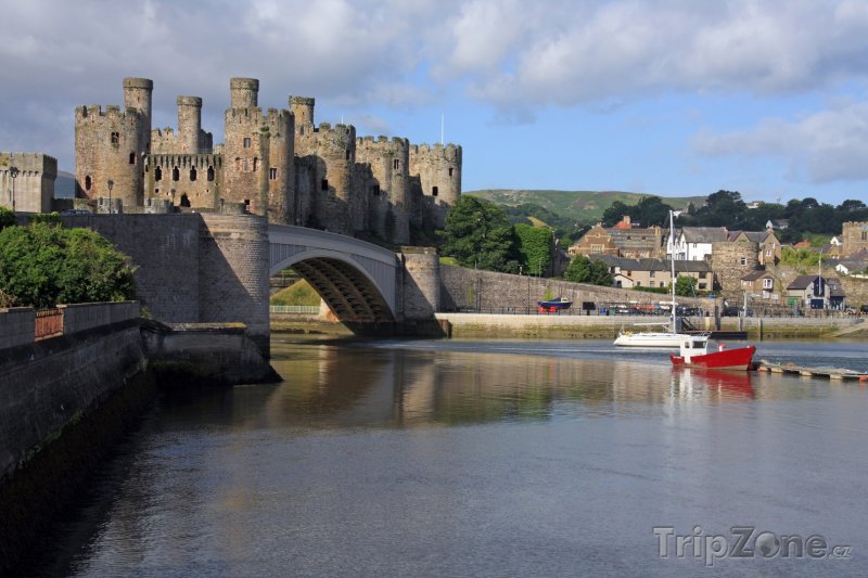 Fotka, Foto Wales - hrad Conwy (Velká Británie)