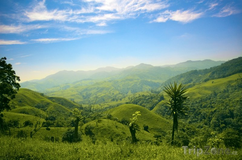 Fotka, Foto Zelené kopce a hory (Kostarika)