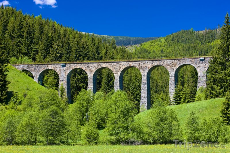 Fotka, Foto Železniční viadukt poblíž obce Švermovo (Slovensko)