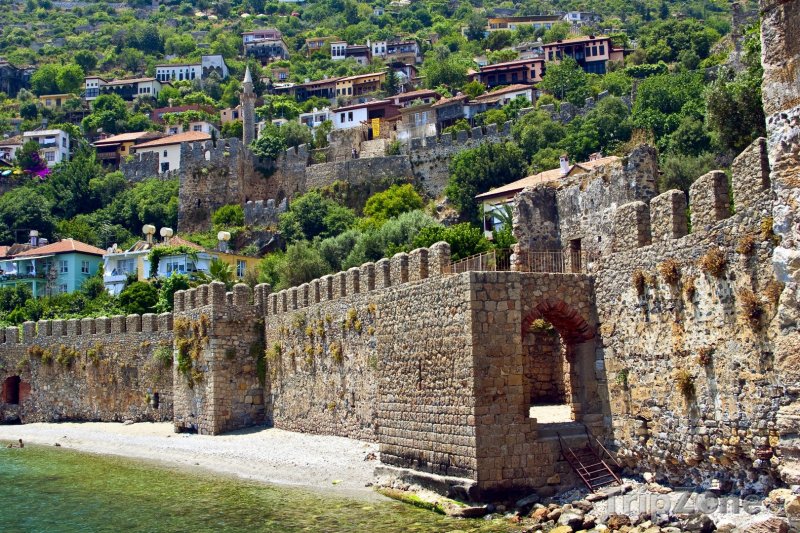 Fotka, Foto Alanya - hradby města (Turecko)