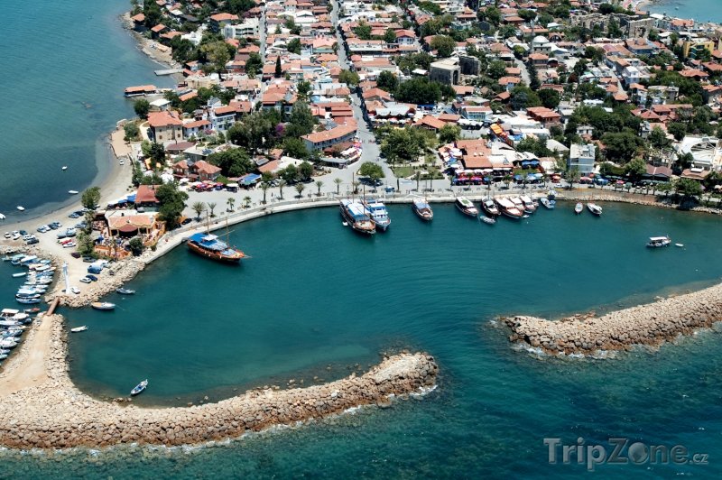 Fotka, Foto Antalya, pobřeží z ptačí perspektivy (Turecká riviéra, Turecko)