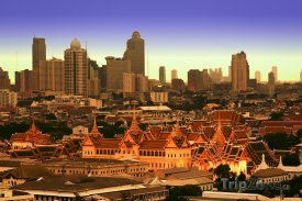 Bangkok, Královský palác a mrakodrapy