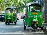 Bangkok, rikši v ulicích města